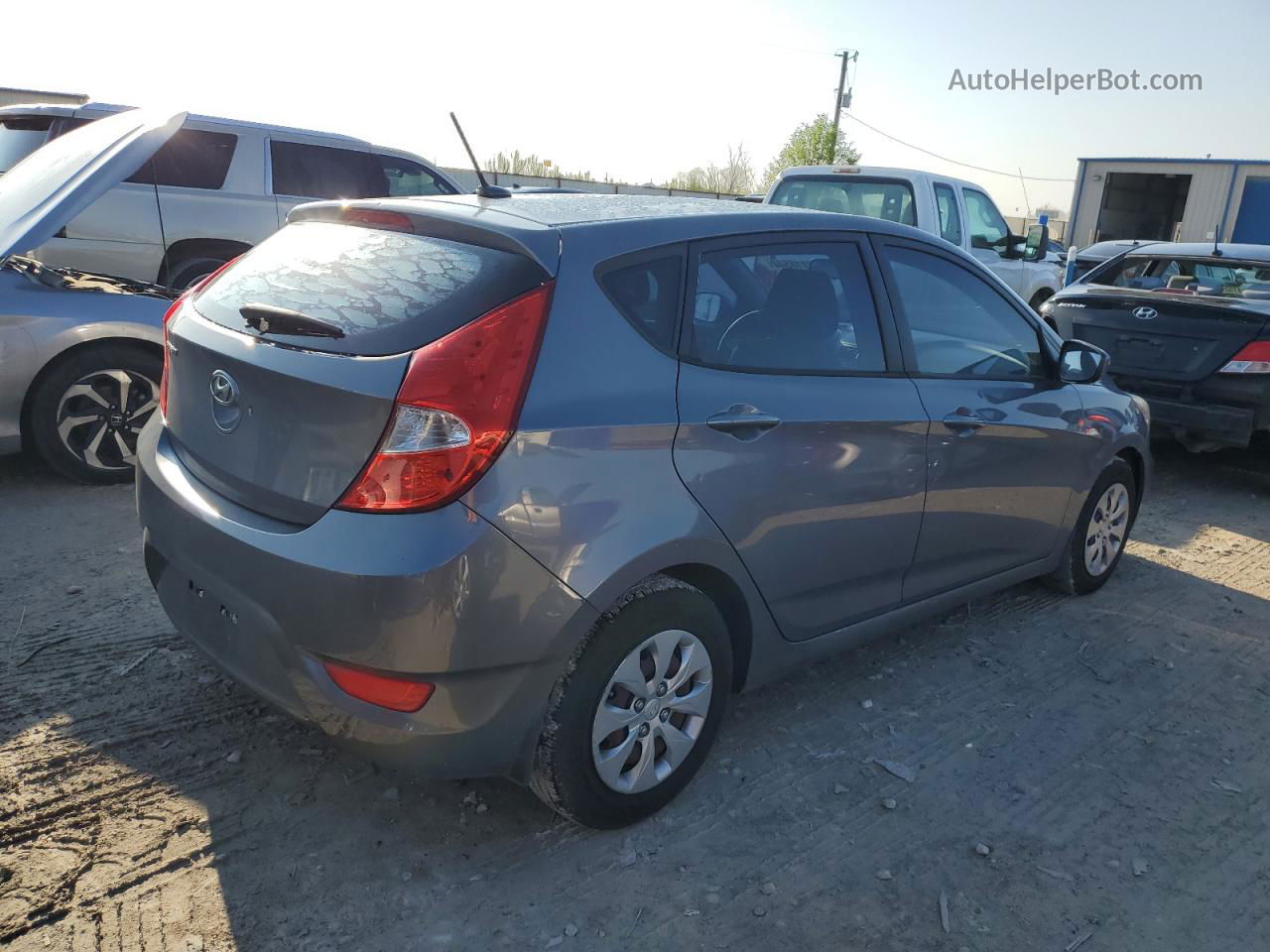 2016 Hyundai Accent Se Gray vin: KMHCT5AE7GU259045