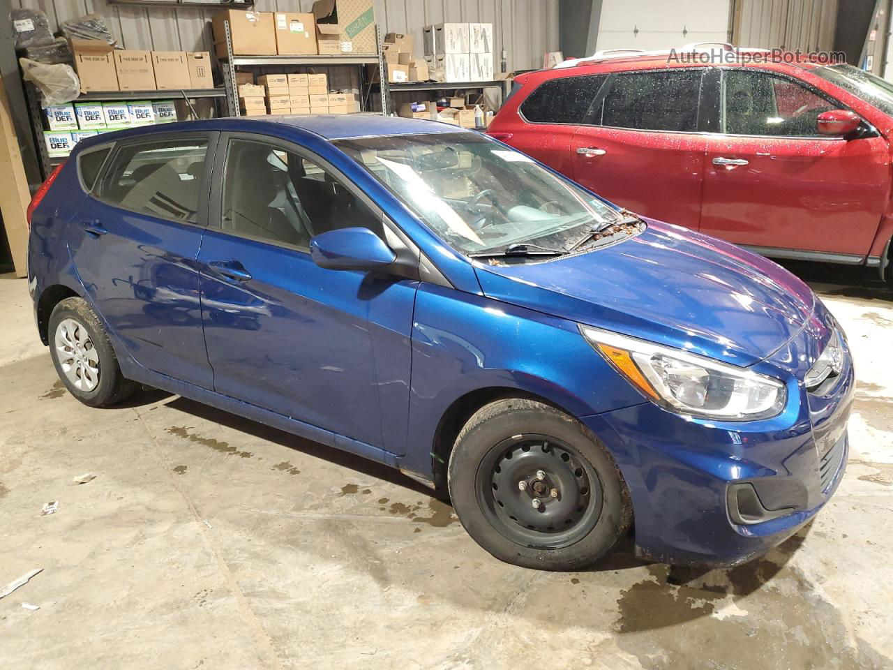 2016 Hyundai Accent Se Синий vin: KMHCT5AE7GU268313