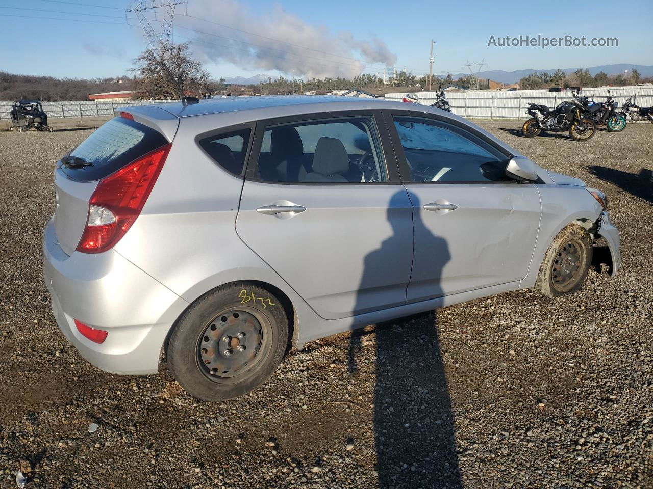 2016 Hyundai Accent Se Silver vin: KMHCT5AE7GU279750