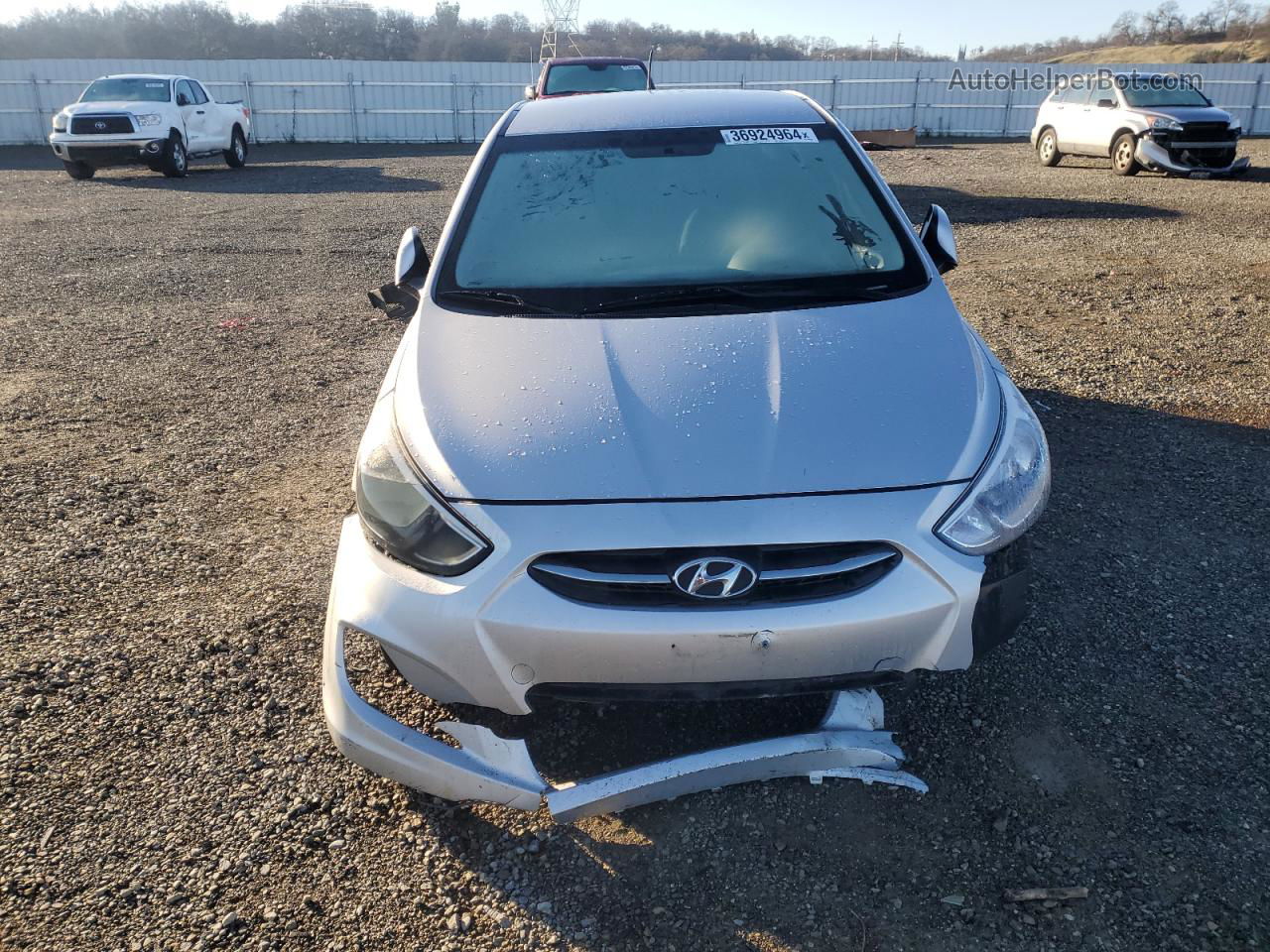 2016 Hyundai Accent Se Silver vin: KMHCT5AE7GU279750