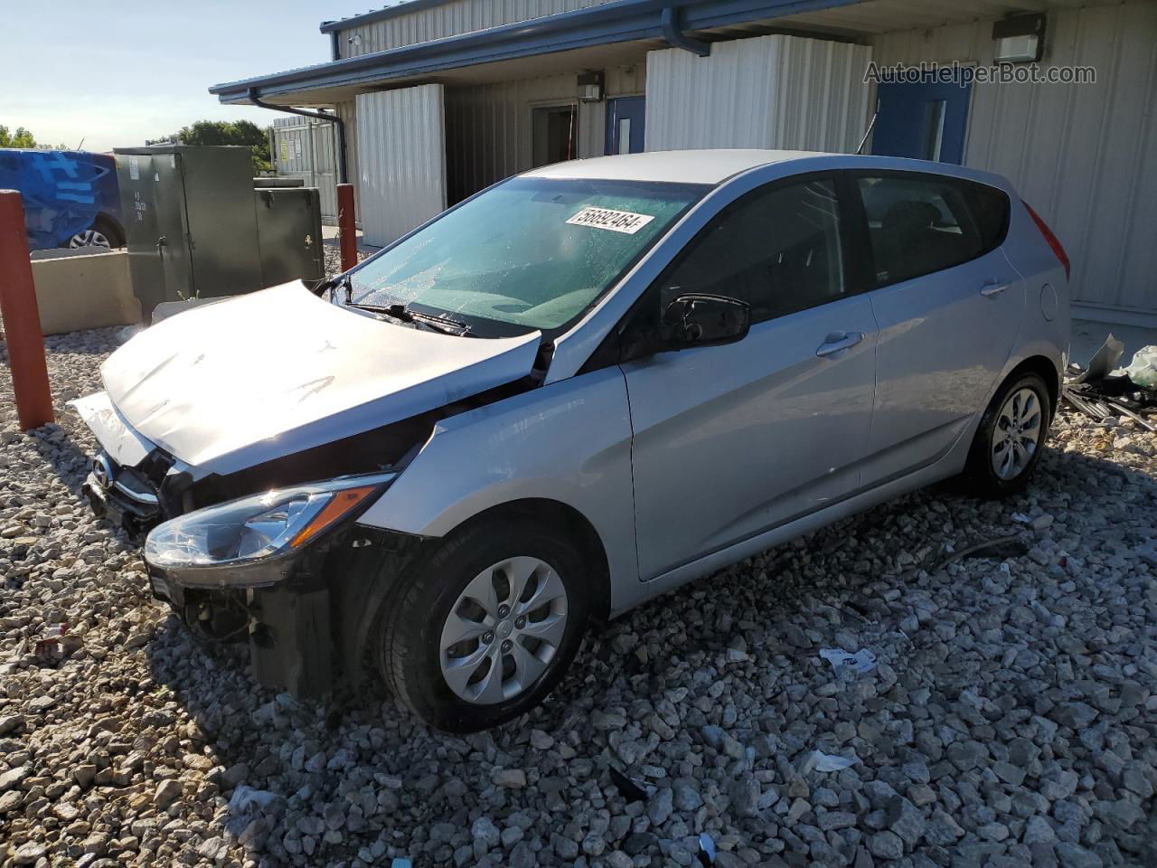 2015 Hyundai Accent Gs Silver vin: KMHCT5AE8FU198013