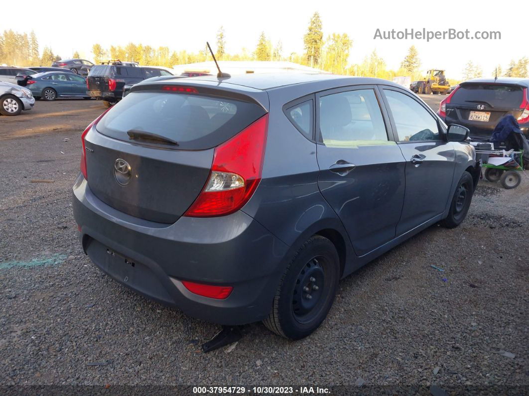 2015 Hyundai Accent Gs Gray vin: KMHCT5AE8FU201315