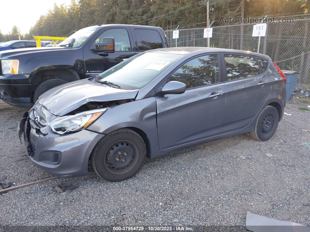 2015 Hyundai Accent Gs Gray vin: KMHCT5AE8FU201315