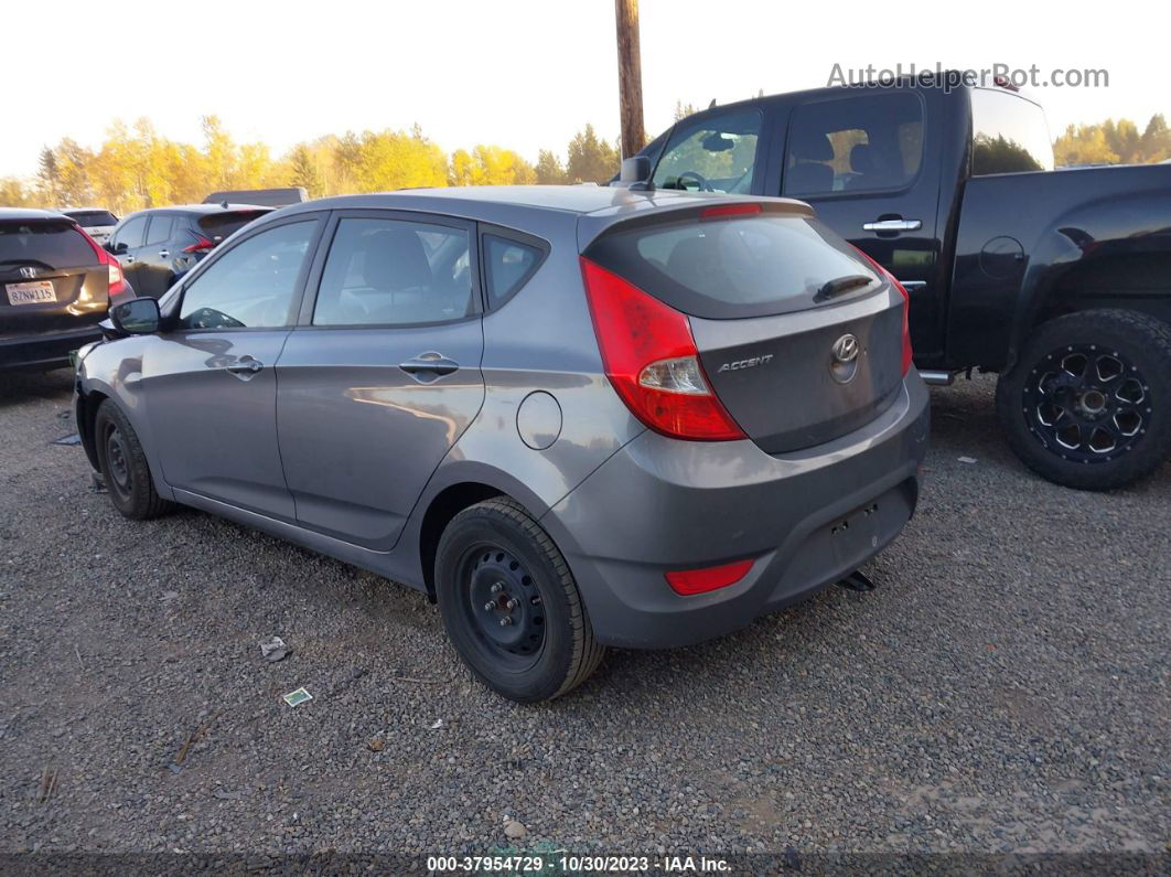 2015 Hyundai Accent Gs Gray vin: KMHCT5AE8FU201315