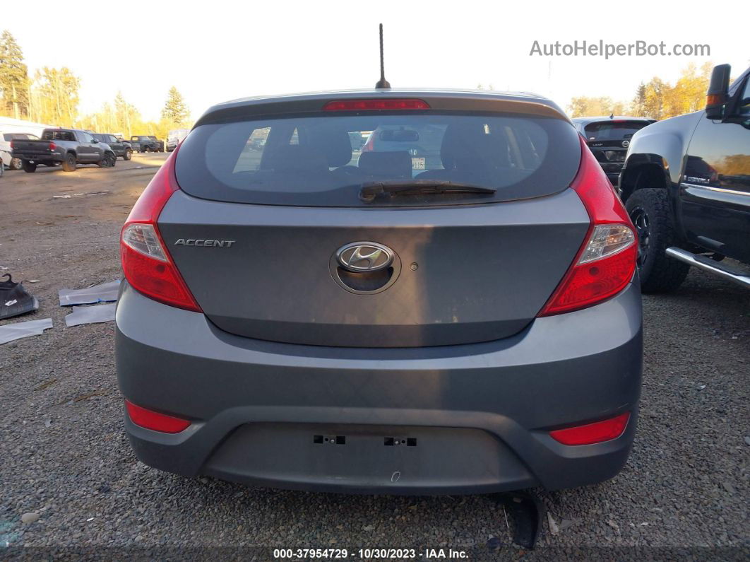 2015 Hyundai Accent Gs Gray vin: KMHCT5AE8FU201315