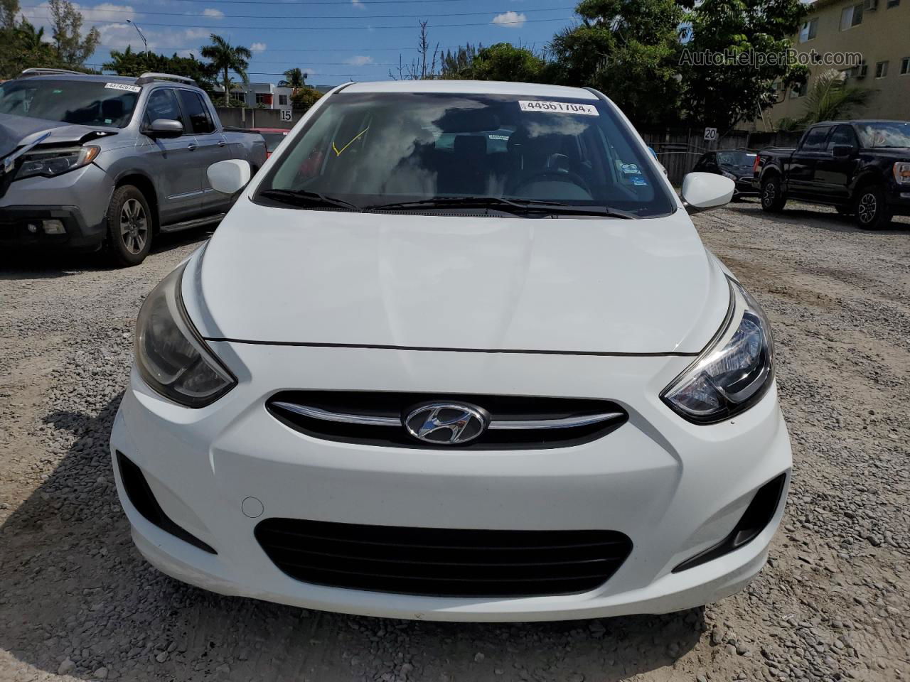 2015 Hyundai Accent Gs White vin: KMHCT5AE8FU216302