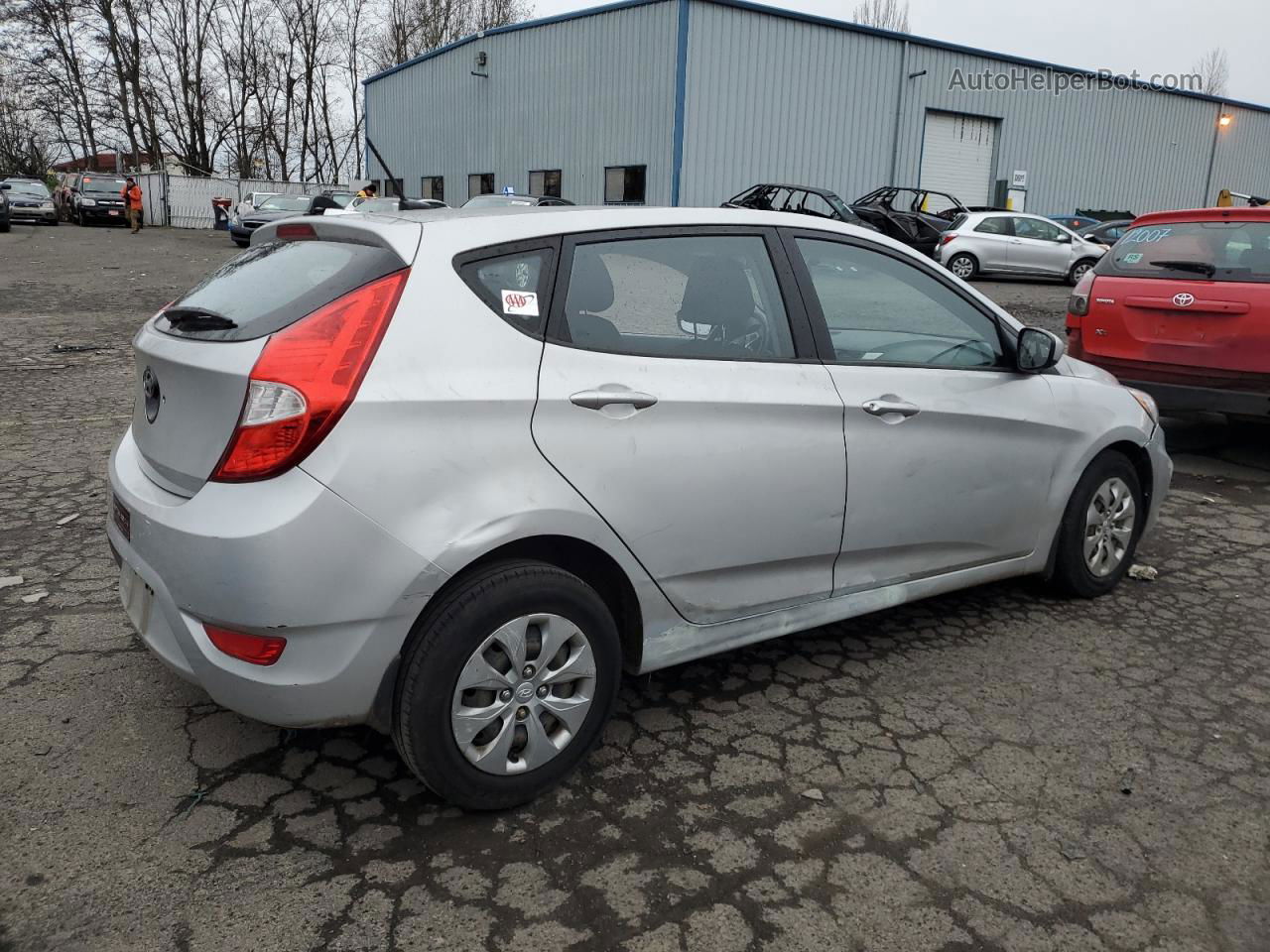 2015 Hyundai Accent Gs Silver vin: KMHCT5AE8FU216347