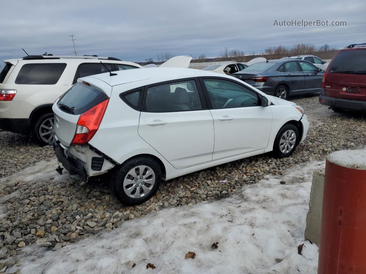 2016 Hyundai Accent Se Белый vin: KMHCT5AE8GU258678