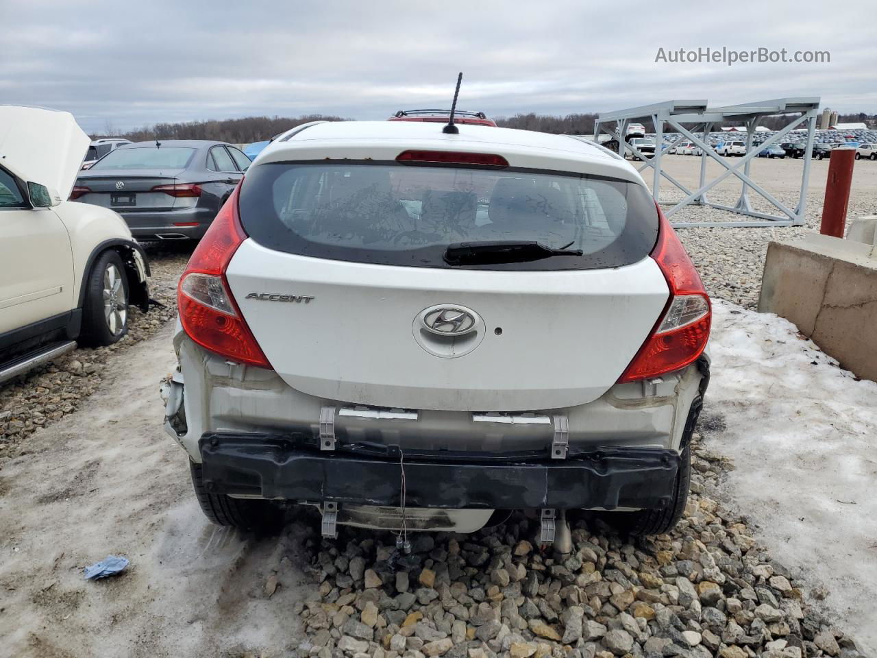 2016 Hyundai Accent Se White vin: KMHCT5AE8GU258678