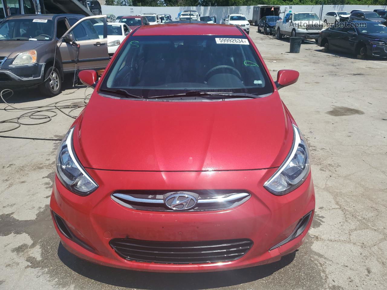 2016 Hyundai Accent Se Красный vin: KMHCT5AE8GU262925