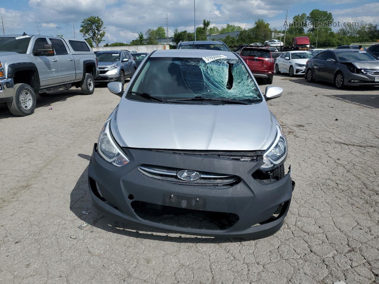 2016 Hyundai Accent Se Silver vin: KMHCT5AE8GU275366