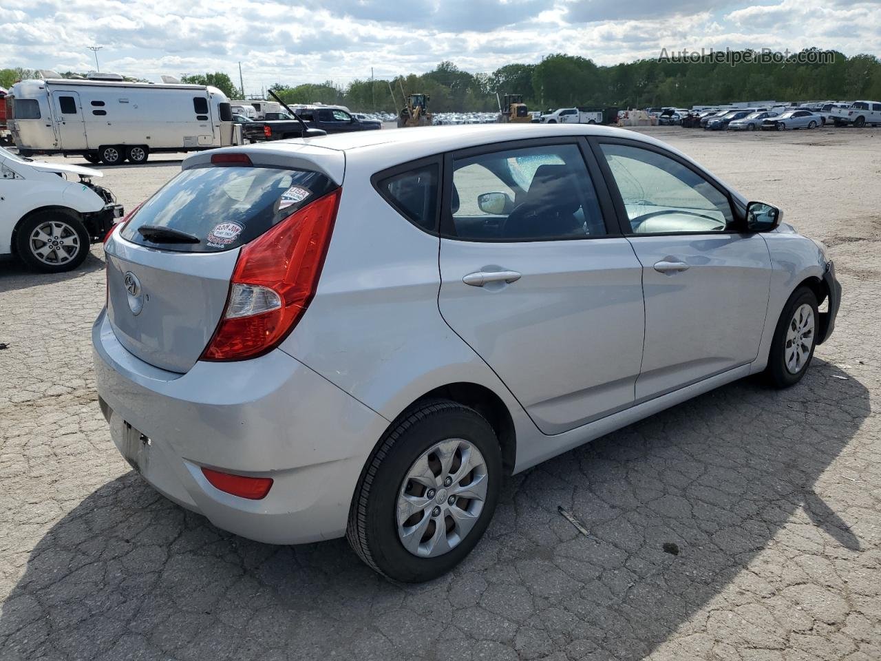 2016 Hyundai Accent Se Silver vin: KMHCT5AE8GU275366