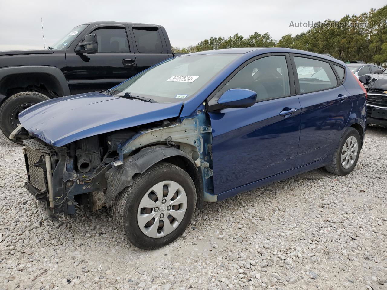 2016 Hyundai Accent Se Blue vin: KMHCT5AE8GU278509