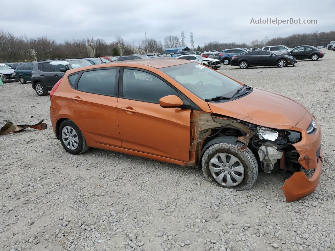 2017 Hyundai Accent Se Orange vin: KMHCT5AE8HU327208