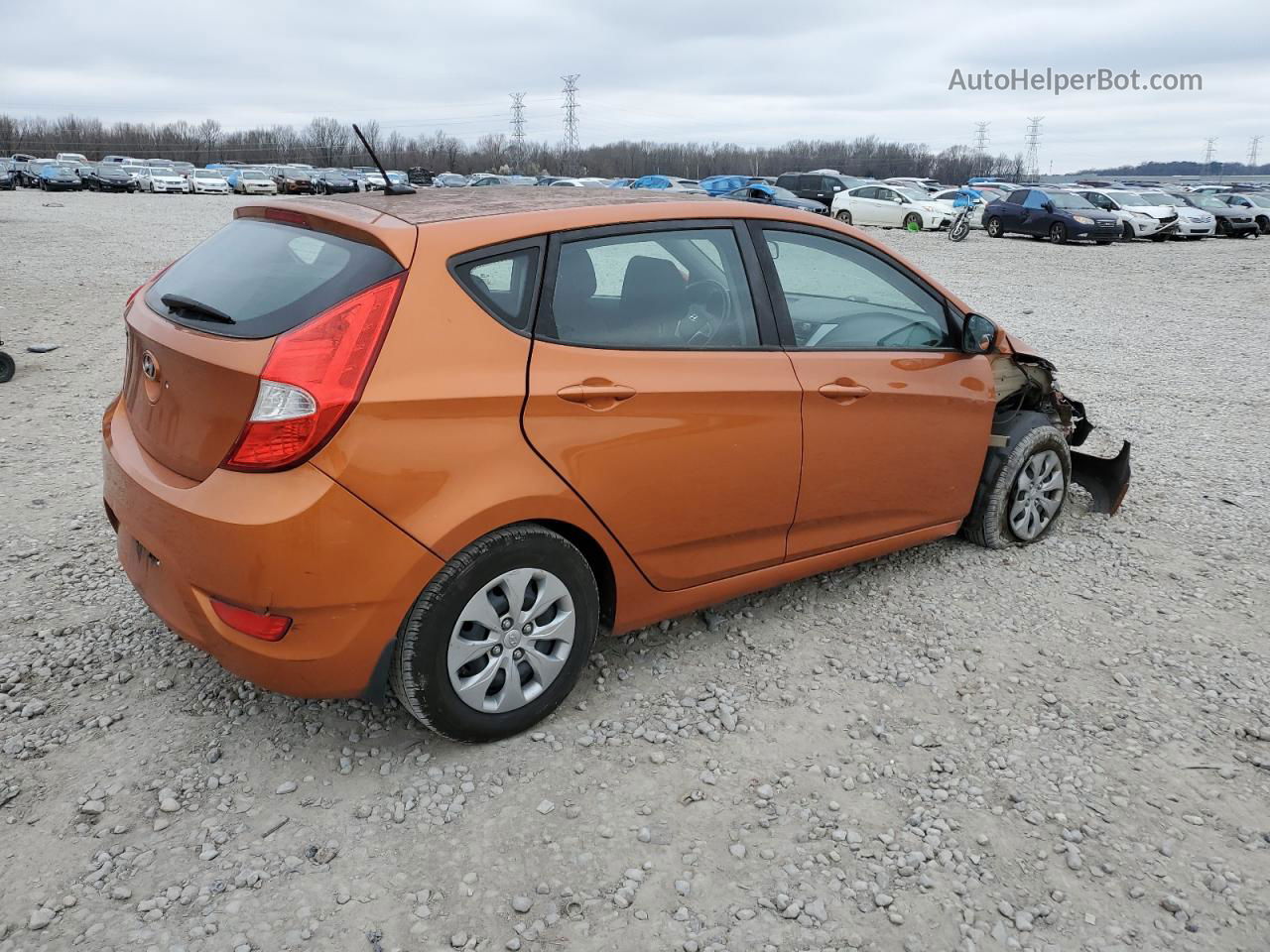 2017 Hyundai Accent Se Orange vin: KMHCT5AE8HU327208