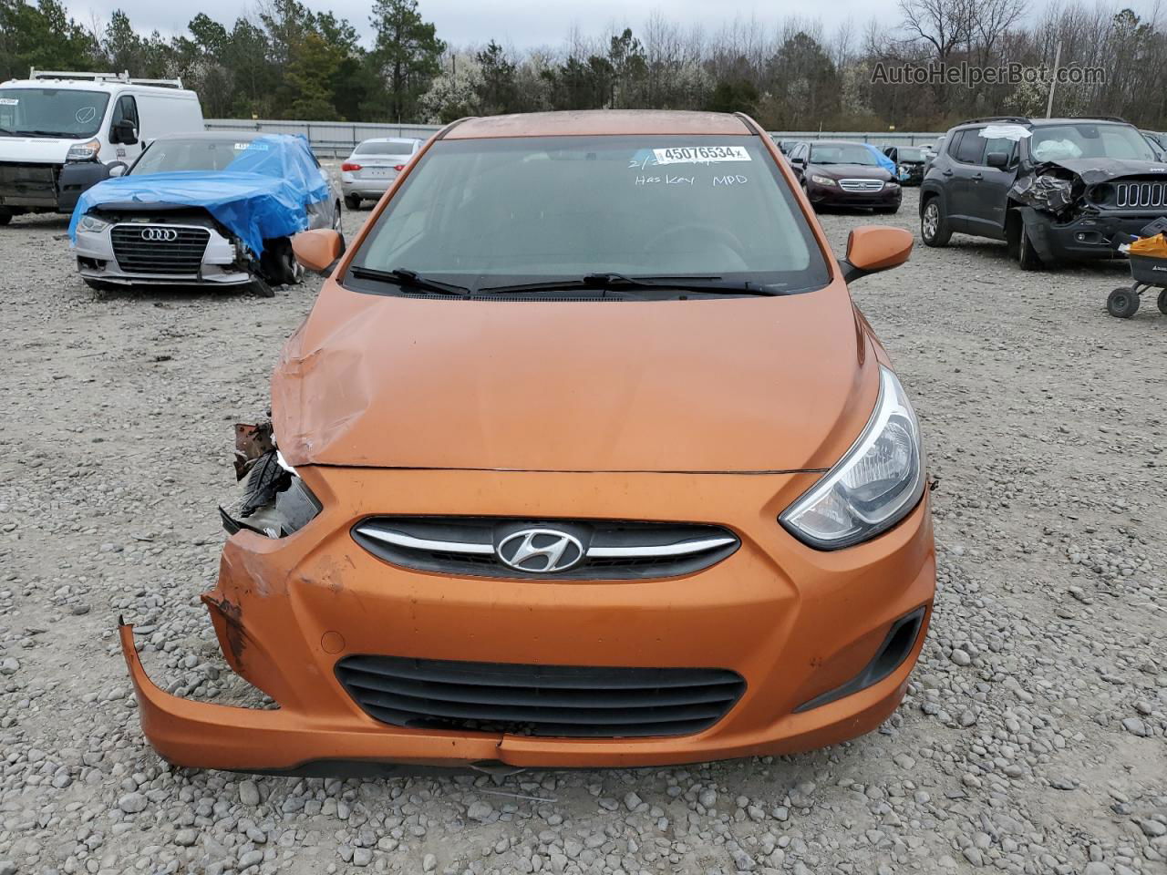 2017 Hyundai Accent Se Orange vin: KMHCT5AE8HU327208