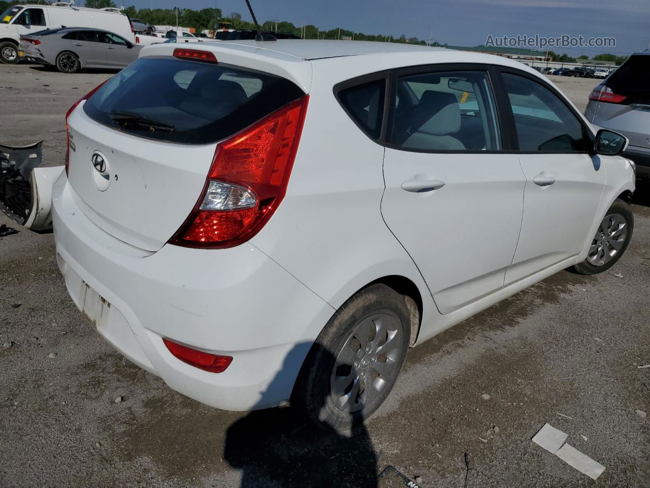 2017 Hyundai Accent Se White vin: KMHCT5AE8HU349791