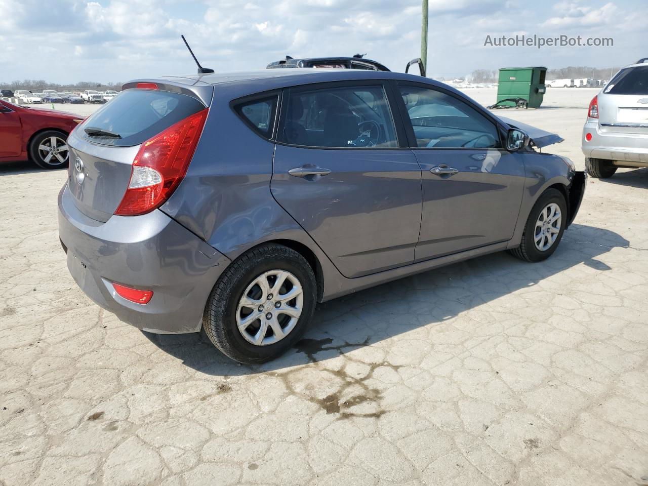 2013 Hyundai Accent Gls Charcoal vin: KMHCT5AE9DU119980