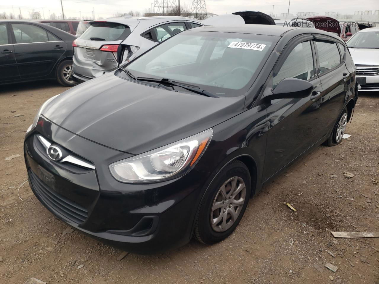 2013 Hyundai Accent Gls Черный vin: KMHCT5AE9DU121986