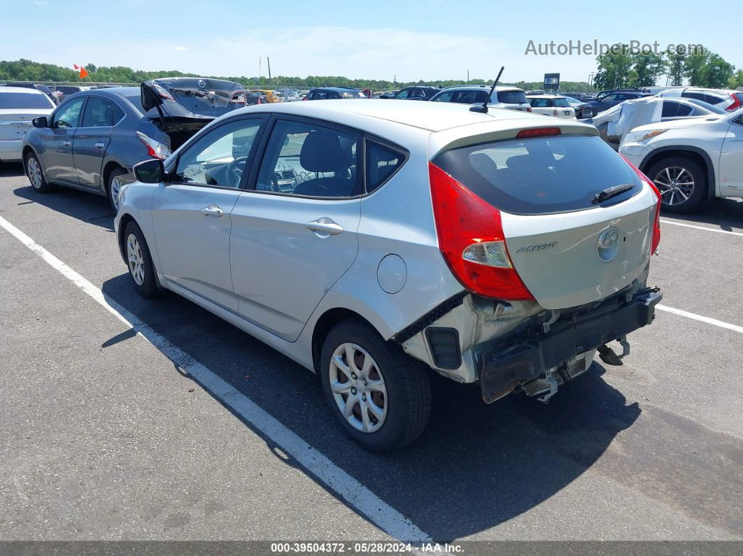 2013 Hyundai Accent Gs Silver vin: KMHCT5AE9DU128520