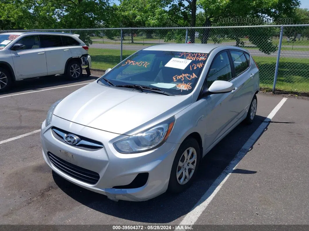 2013 Hyundai Accent Gs Silver vin: KMHCT5AE9DU128520