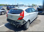 2013 Hyundai Accent Gs Silver vin: KMHCT5AE9DU128520