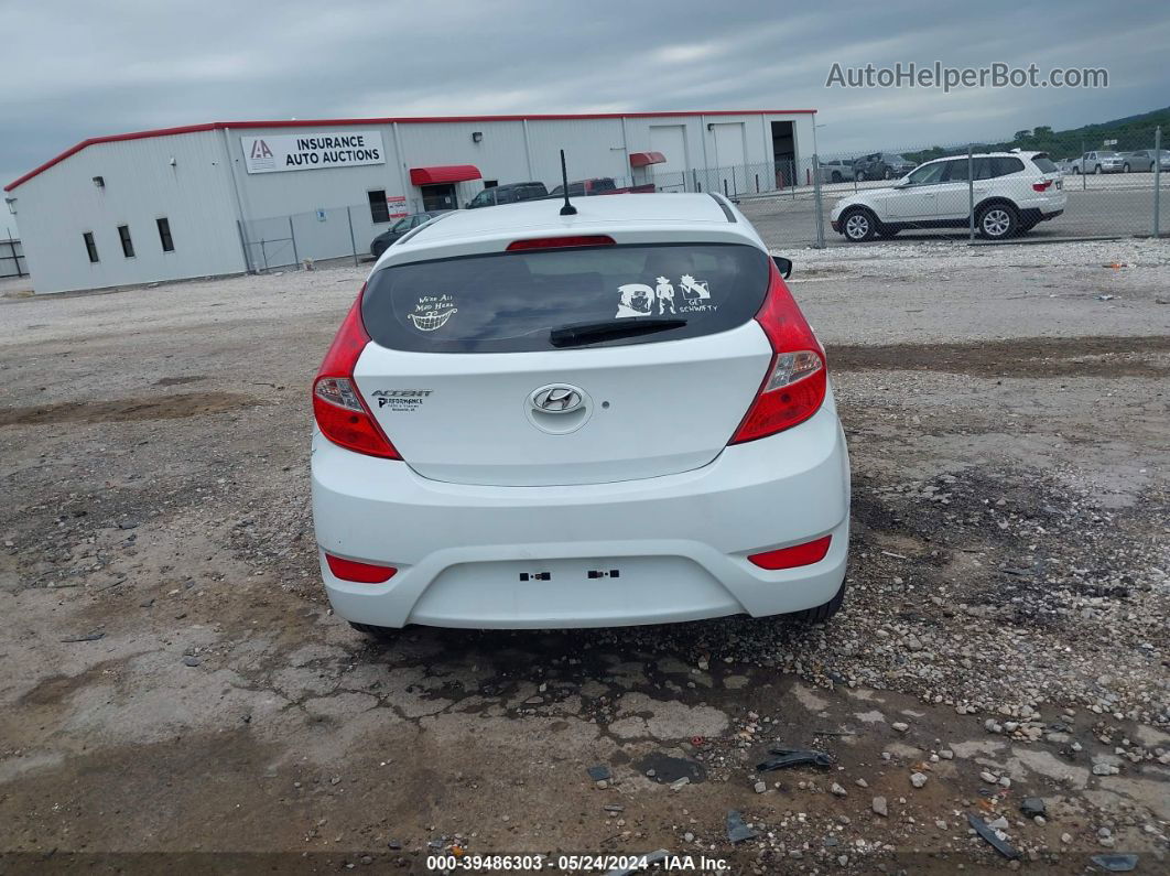 2013 Hyundai Accent Gs White vin: KMHCT5AE9DU130235