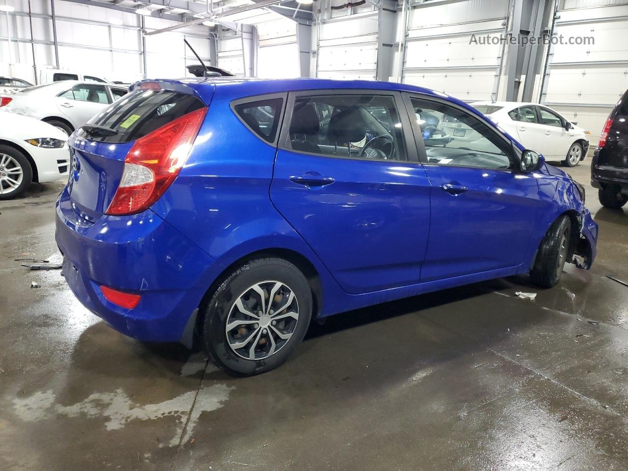 2014 Hyundai Accent Gls Blue vin: KMHCT5AE9EU147425