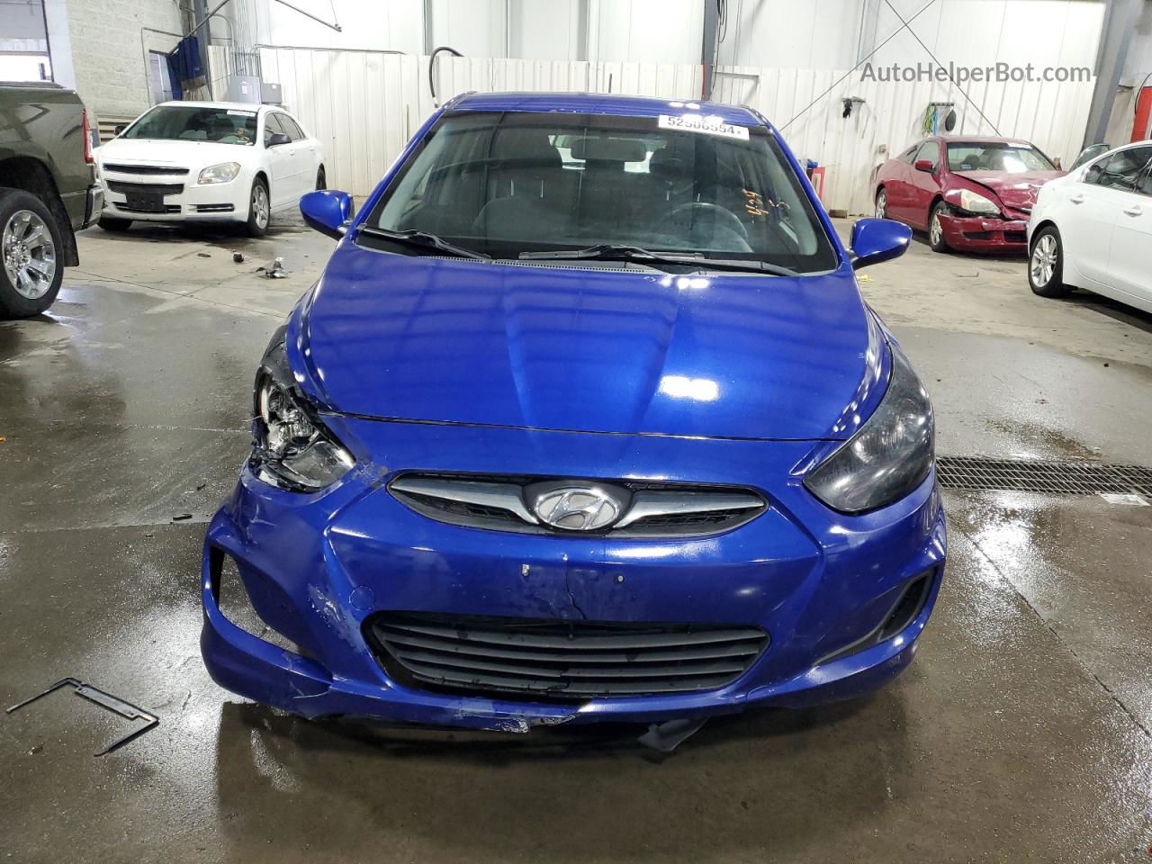 2014 Hyundai Accent Gls Blue vin: KMHCT5AE9EU147425