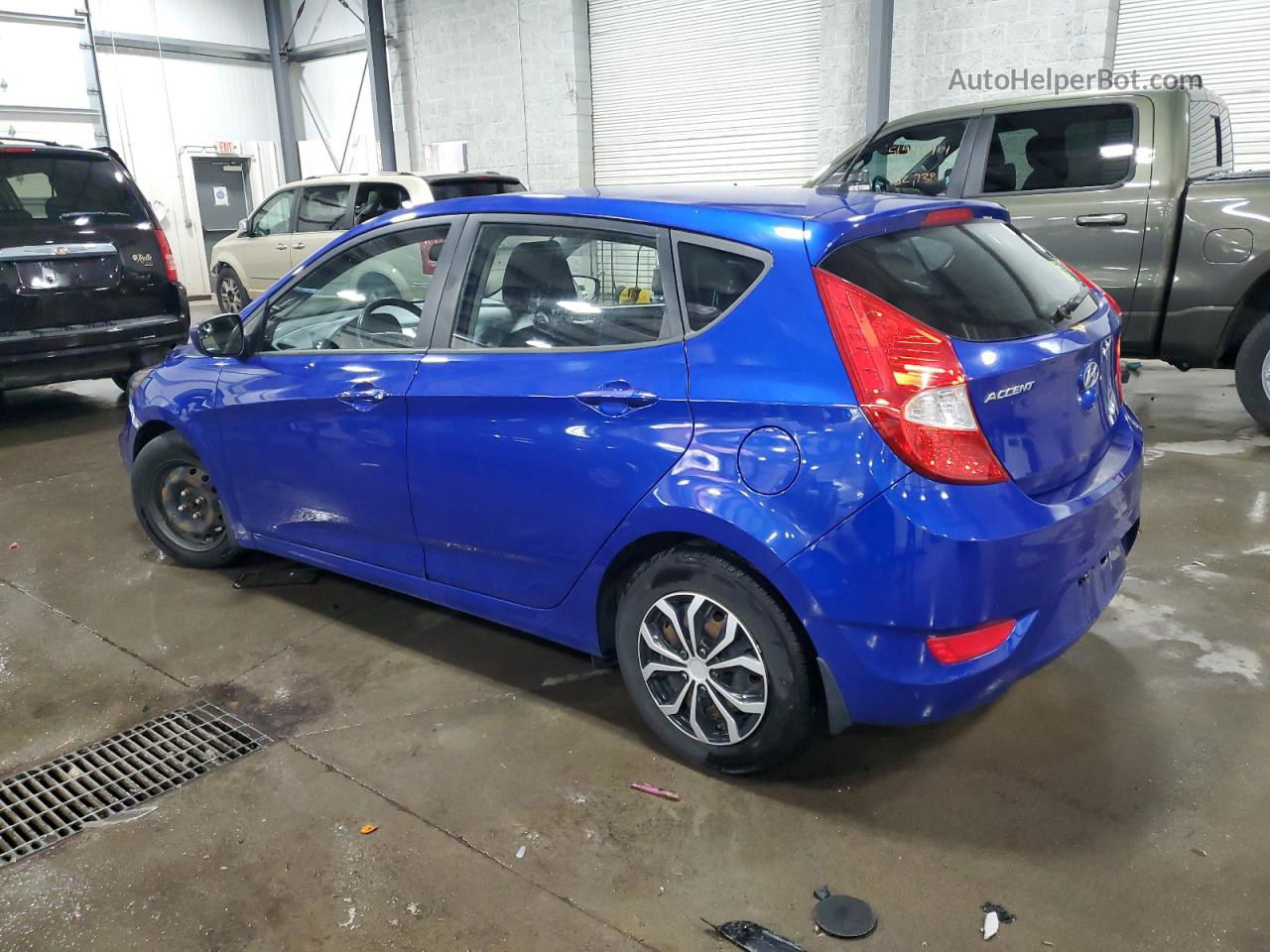 2014 Hyundai Accent Gls Blue vin: KMHCT5AE9EU147425