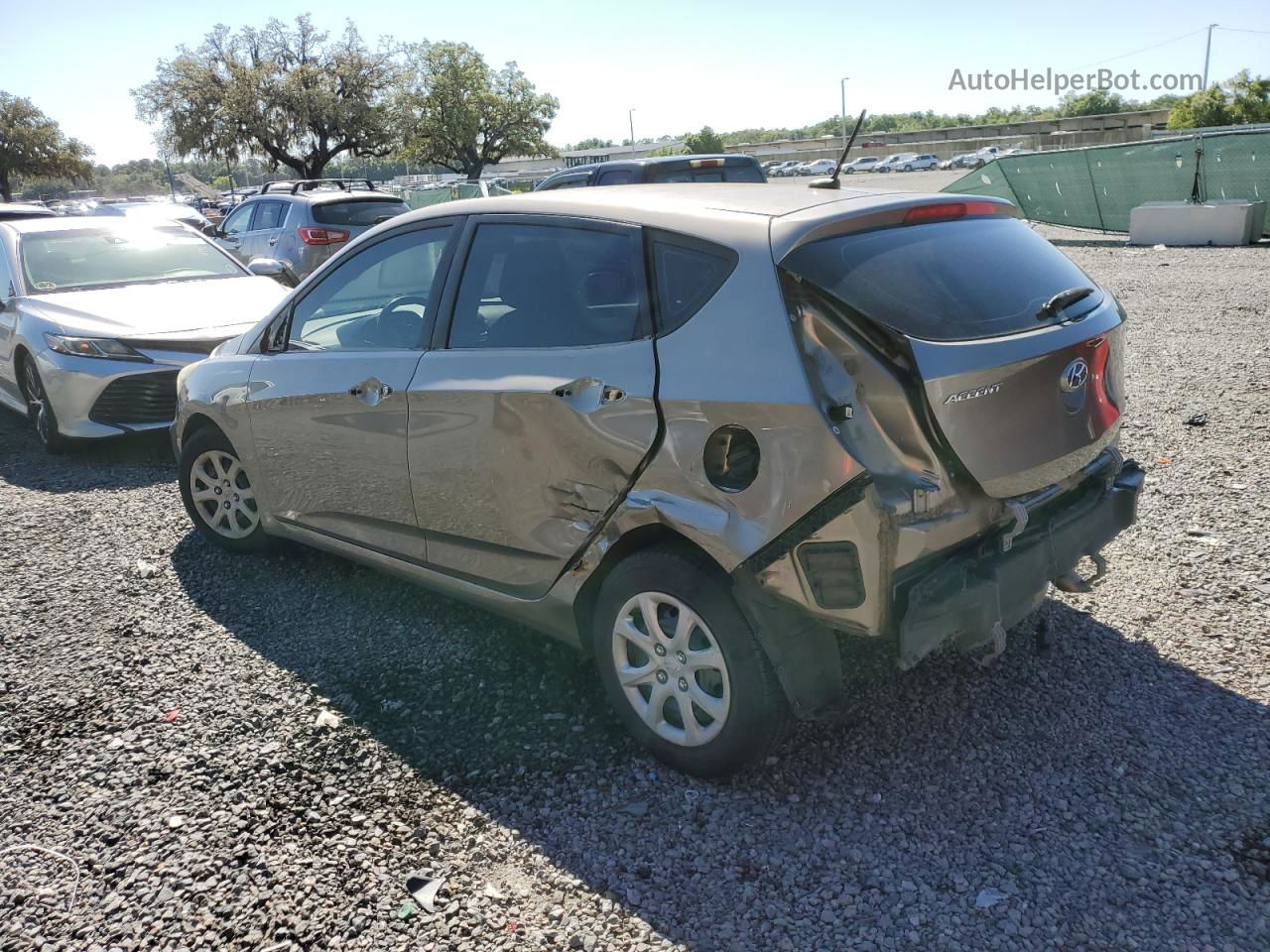 2014 Hyundai Accent Gls Brown vin: KMHCT5AE9EU153922