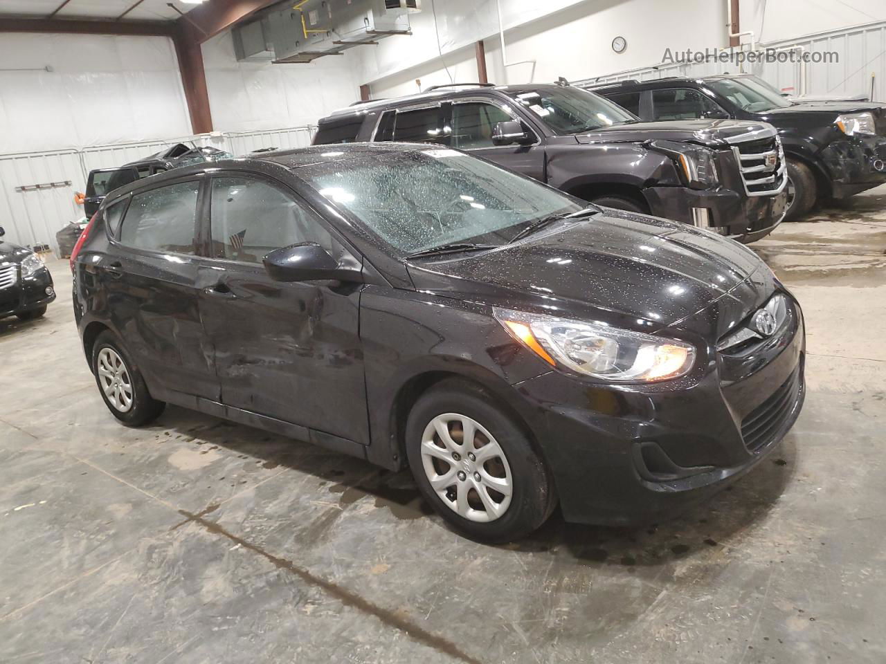 2014 Hyundai Accent Gls Черный vin: KMHCT5AE9EU166539