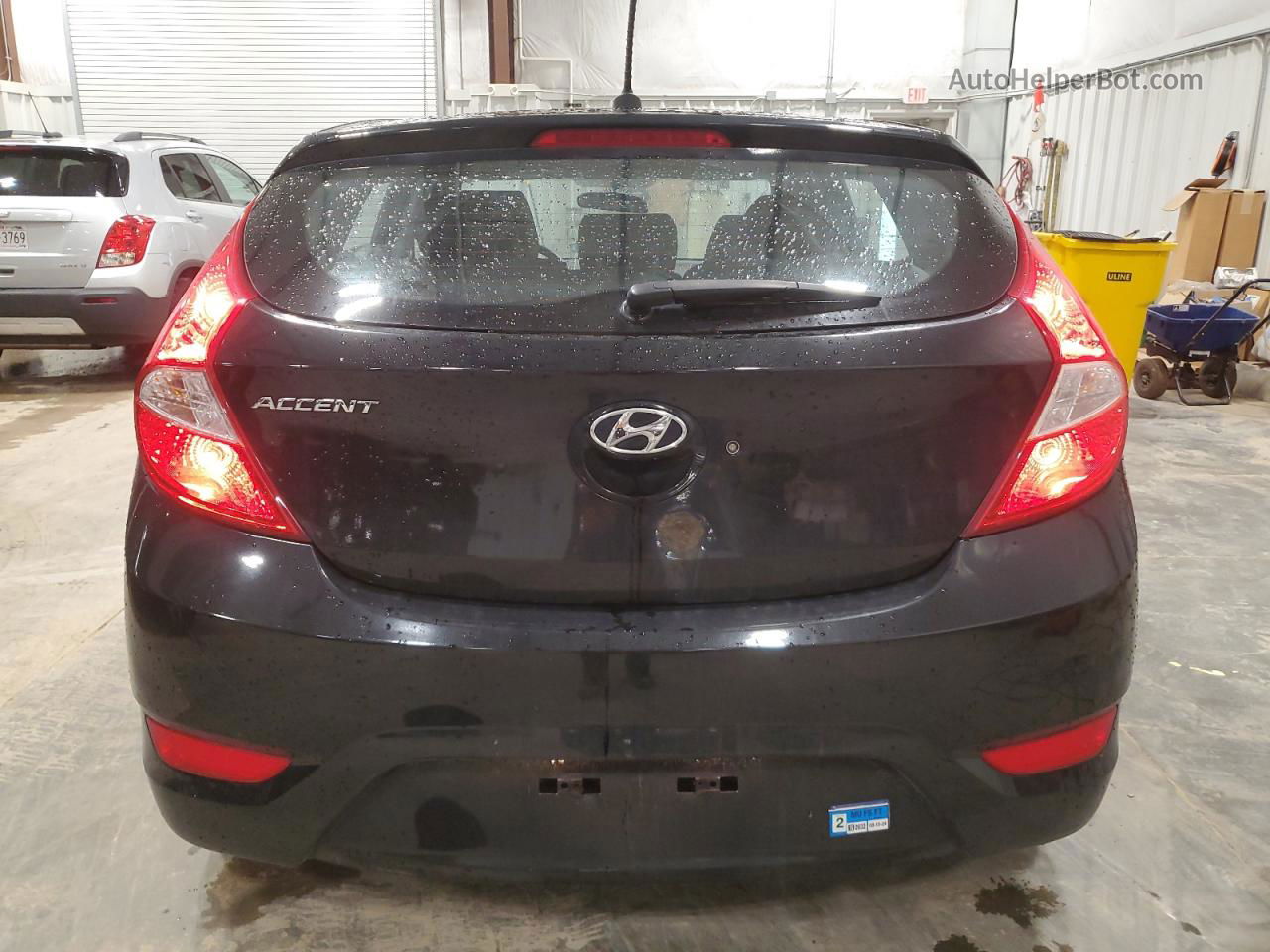 2014 Hyundai Accent Gls Black vin: KMHCT5AE9EU166539