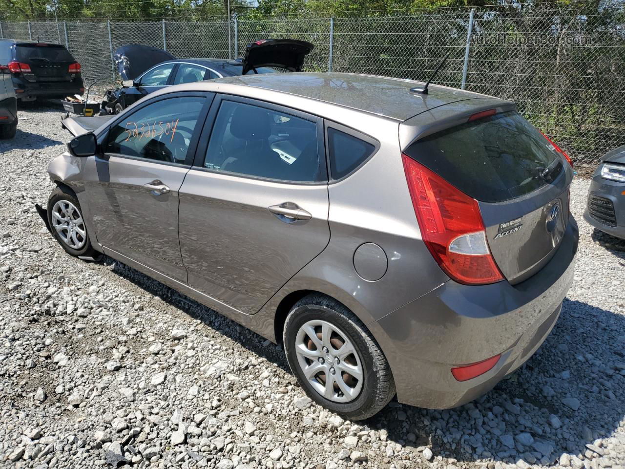 2014 Hyundai Accent Gls Brown vin: KMHCT5AE9EU185785