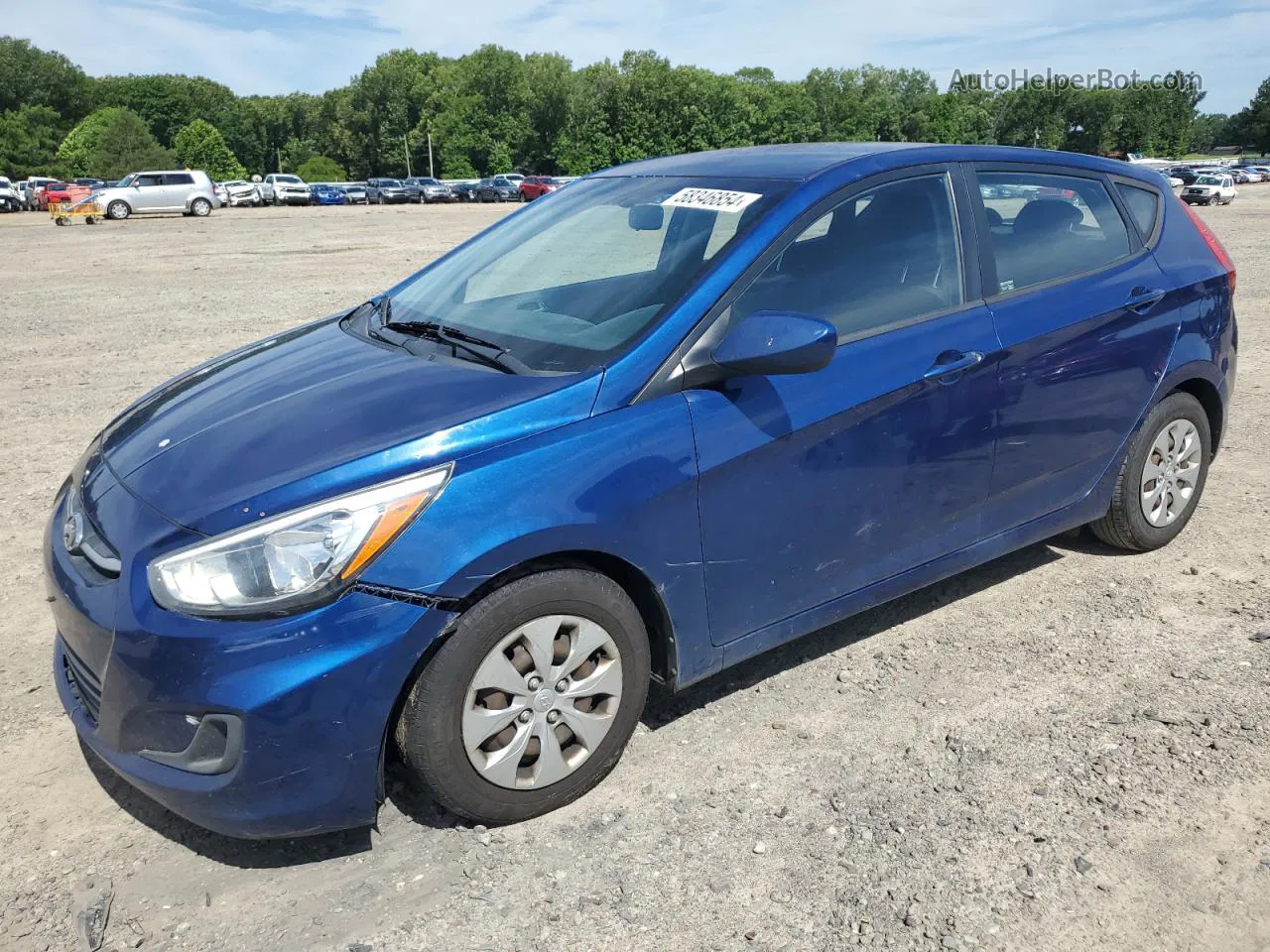 2015 Hyundai Accent Gs Blue vin: KMHCT5AE9FU198621