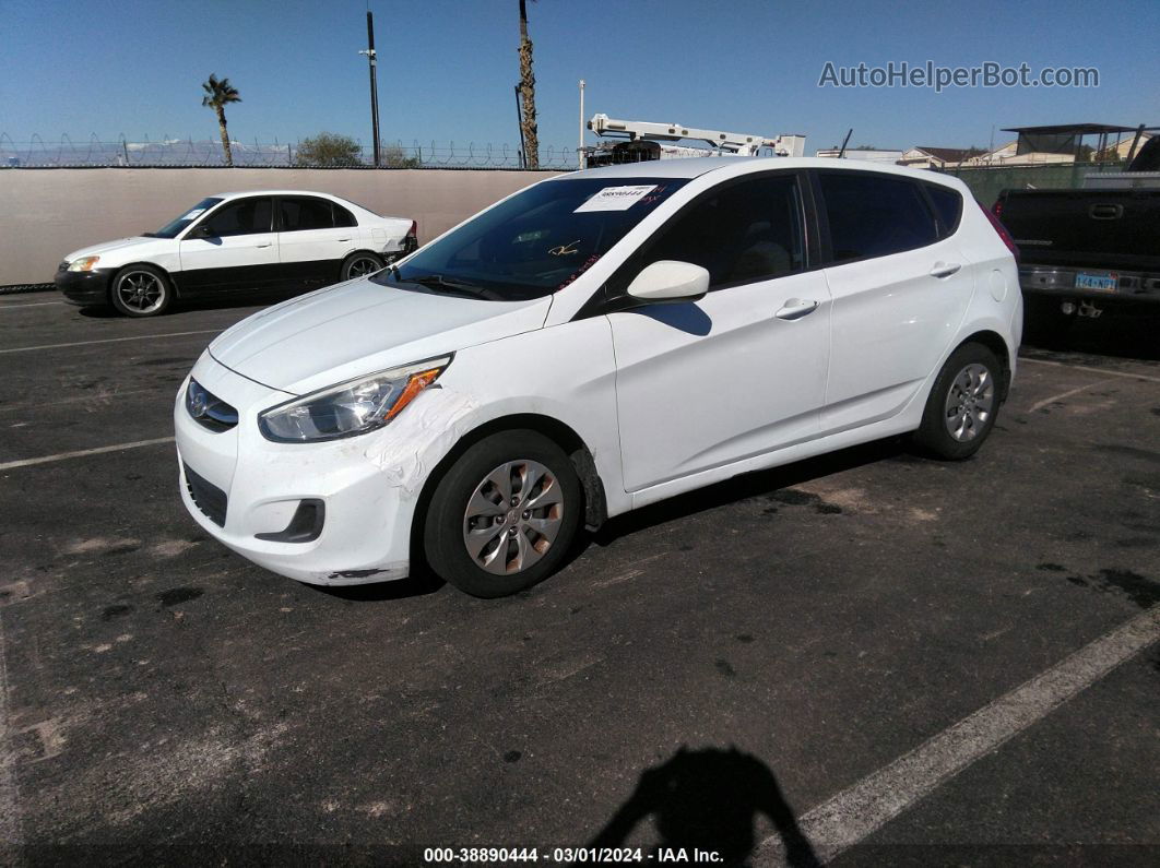 2015 Hyundai Accent Gs White vin: KMHCT5AE9FU201419