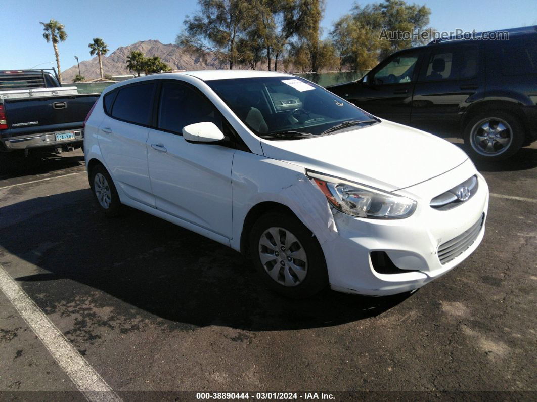 2015 Hyundai Accent Gs White vin: KMHCT5AE9FU201419