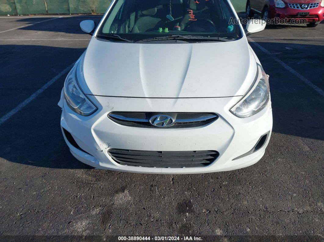 2015 Hyundai Accent Gs White vin: KMHCT5AE9FU201419