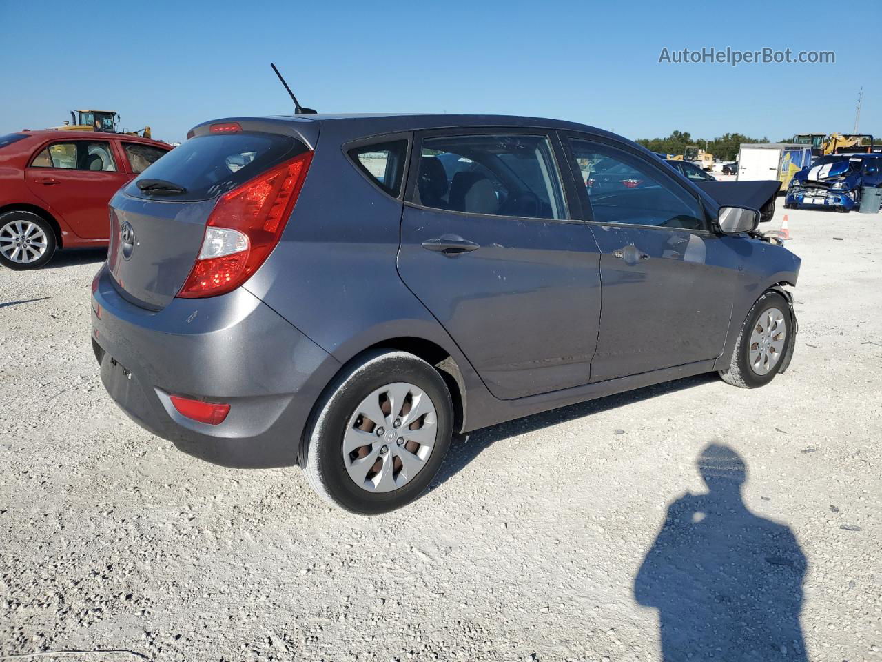 2015 Hyundai Accent Gs Серебряный vin: KMHCT5AE9FU206541