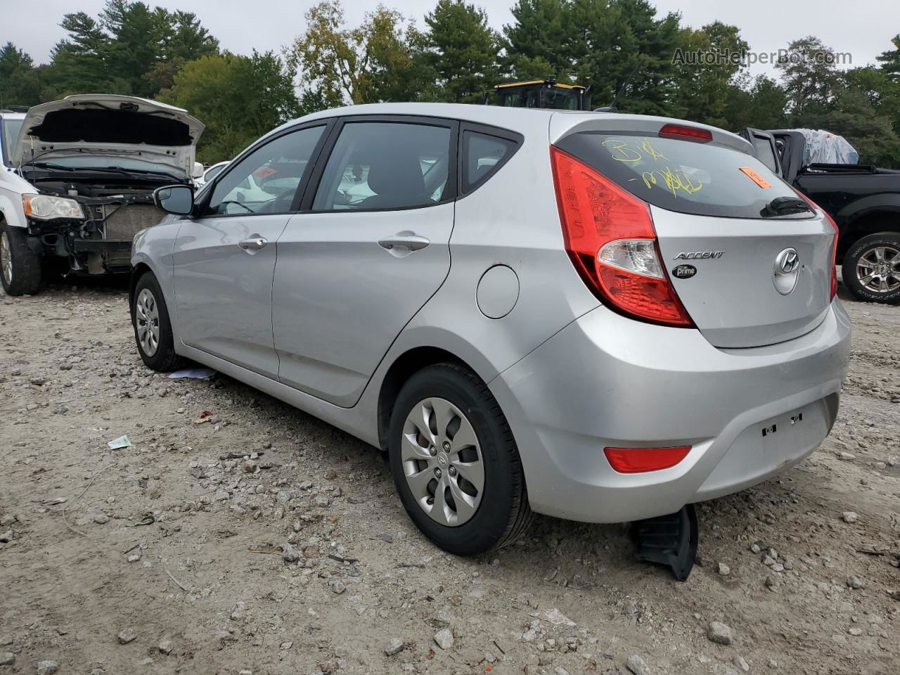 2015 Hyundai Accent Gs Silver vin: KMHCT5AE9FU213313