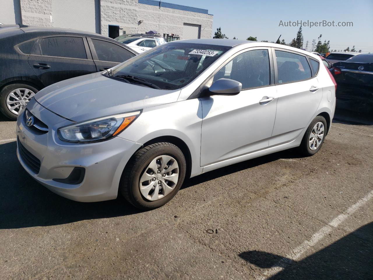 2015 Hyundai Accent Gs Silver vin: KMHCT5AE9FU219256