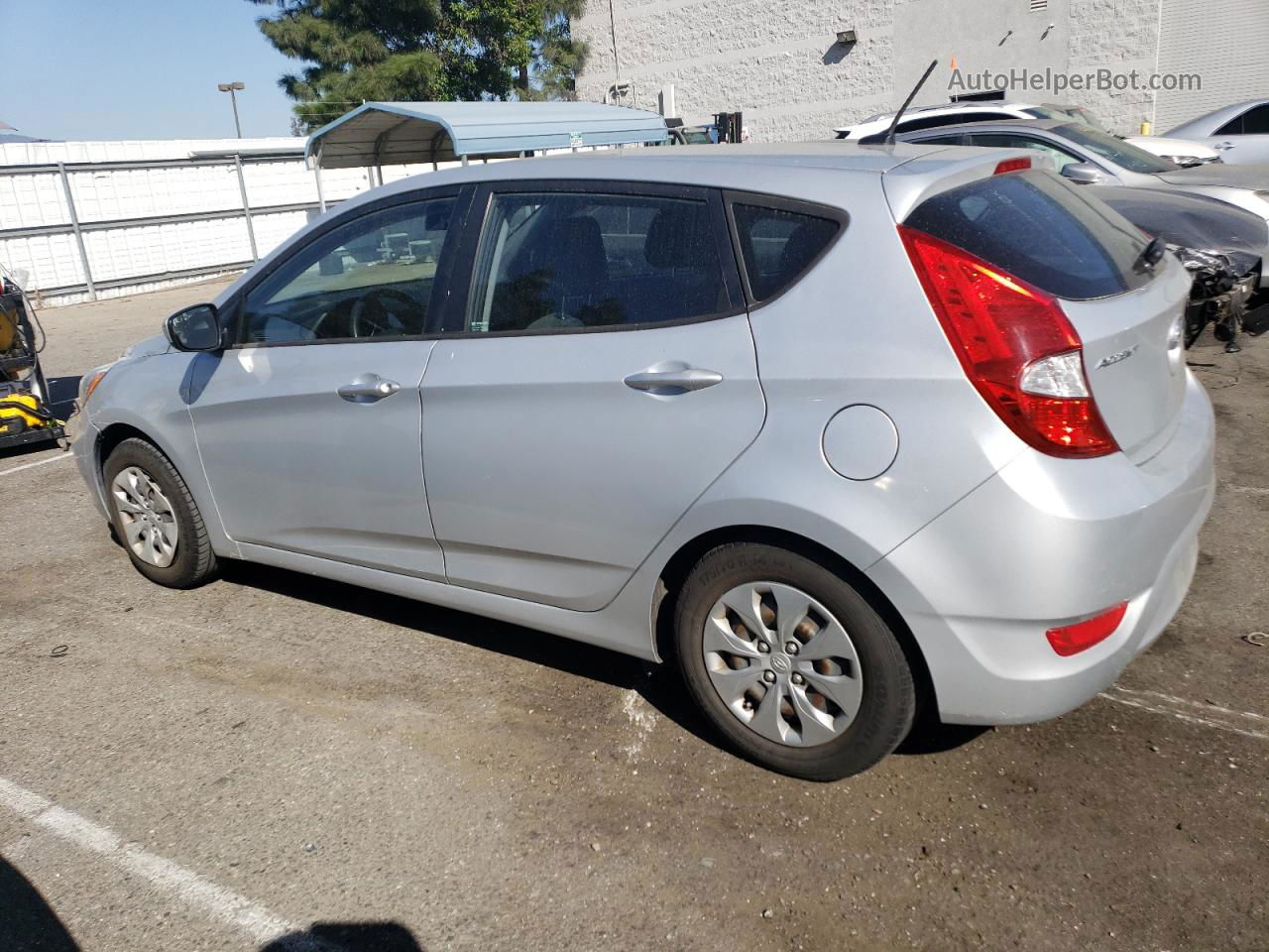 2015 Hyundai Accent Gs Silver vin: KMHCT5AE9FU219256