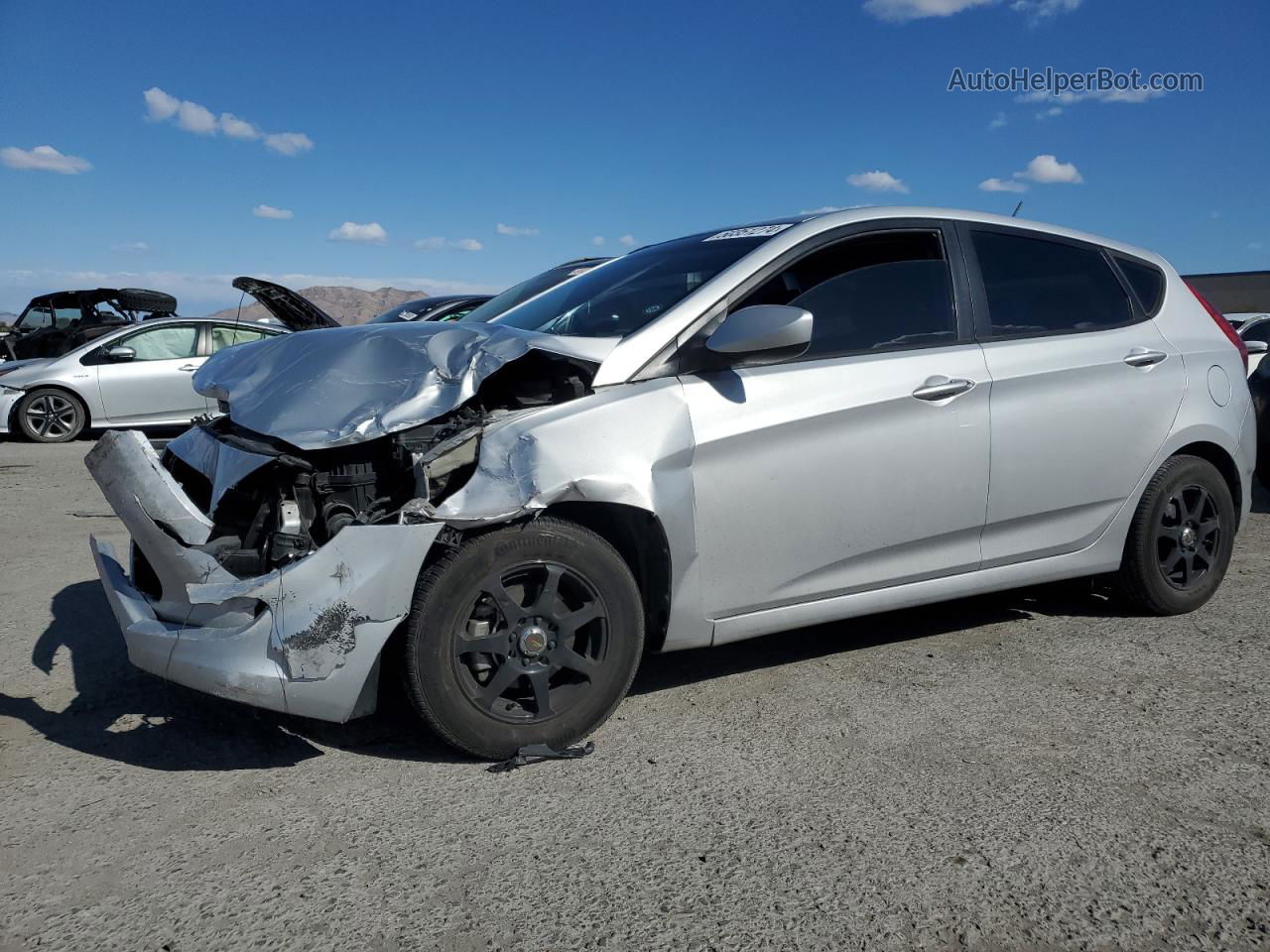 2016 Hyundai Accent Se Silver vin: KMHCT5AE9GU255448