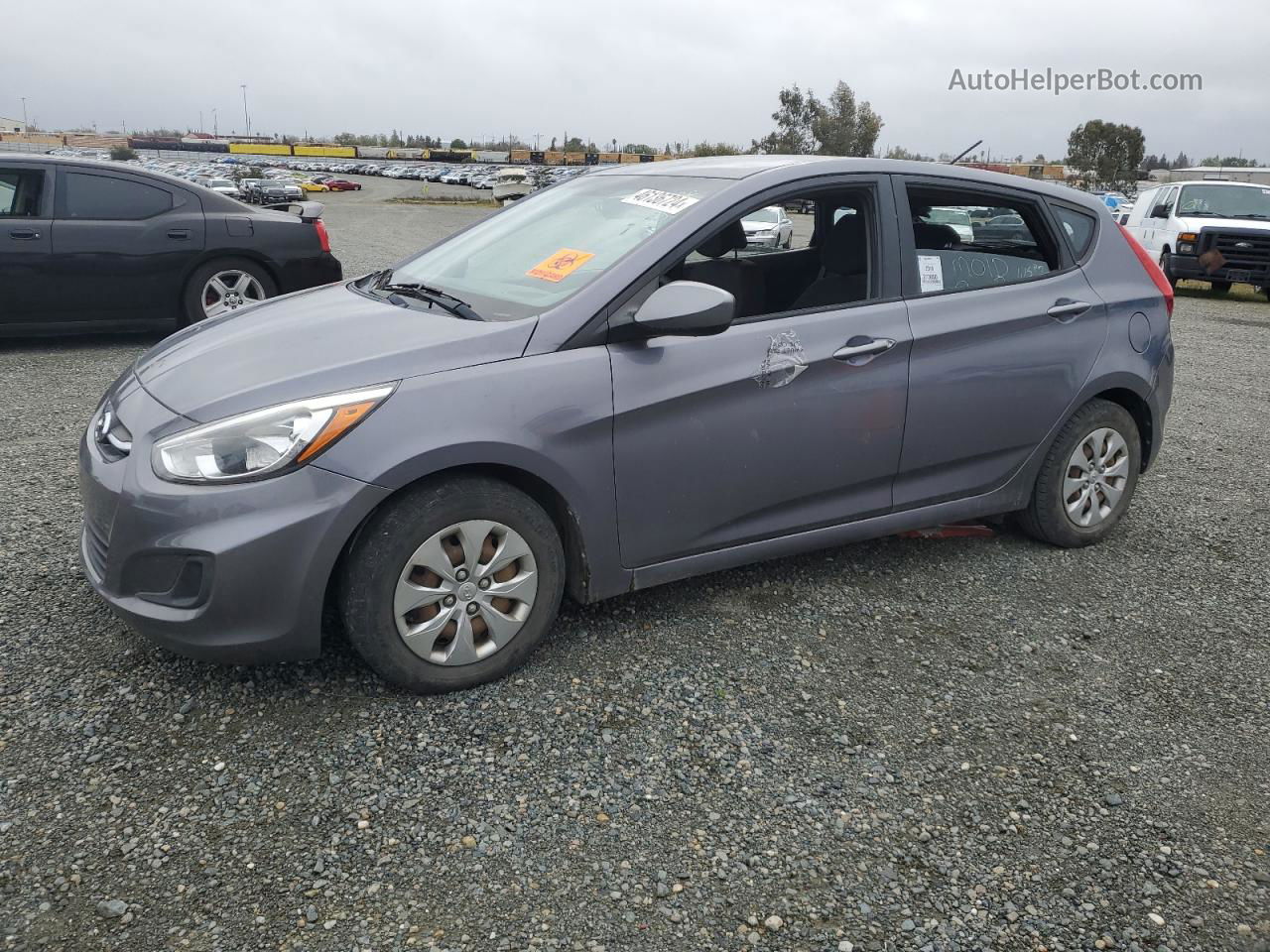 2016 Hyundai Accent Se Gray vin: KMHCT5AE9GU256776