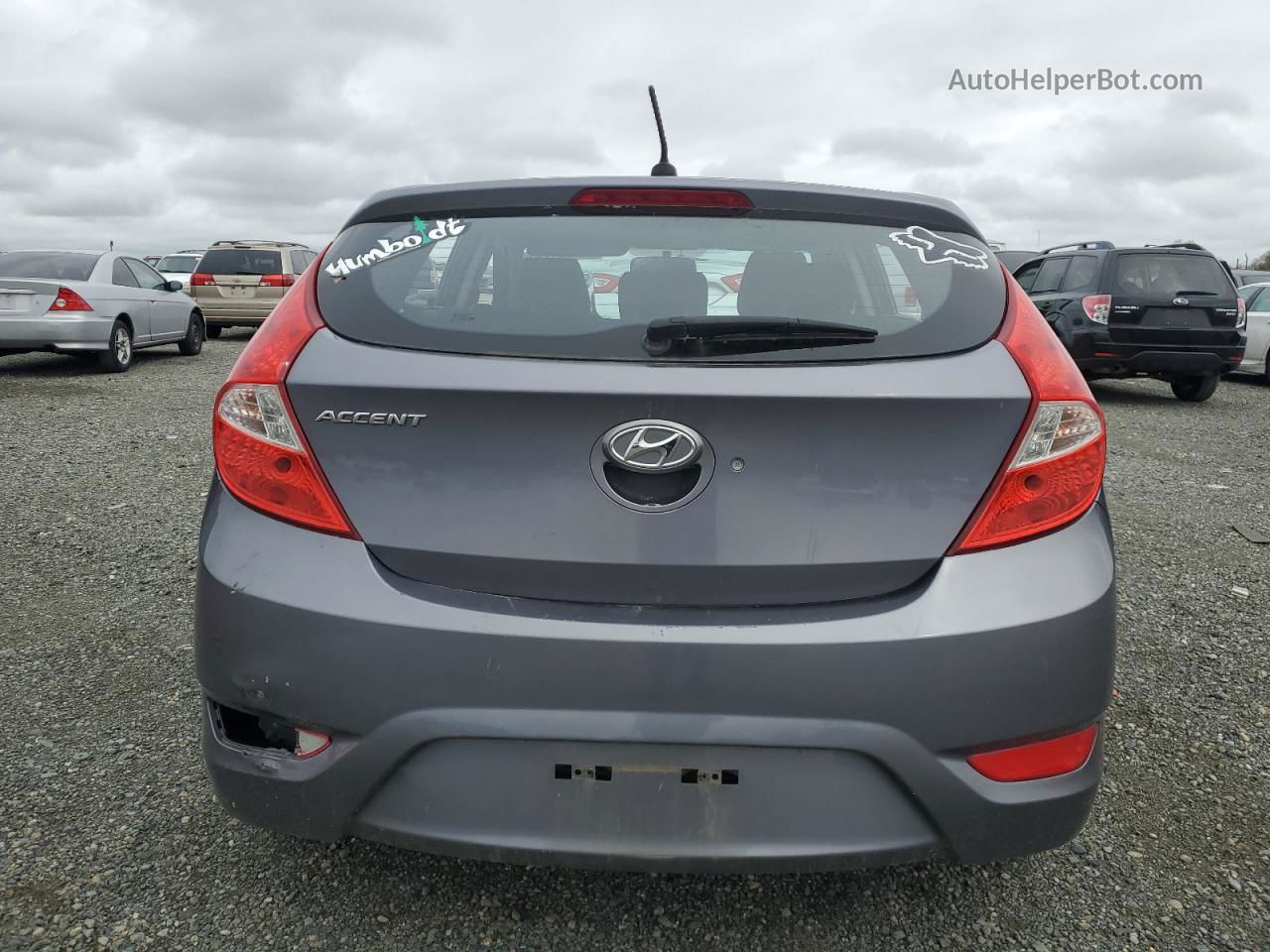 2016 Hyundai Accent Se Серый vin: KMHCT5AE9GU256776