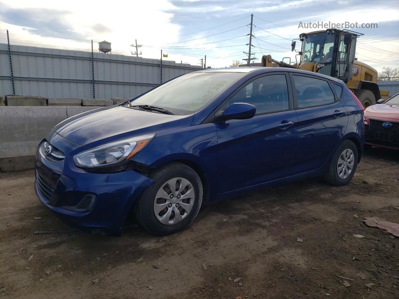 2016 Hyundai Accent Se Синий vin: KMHCT5AE9GU279801