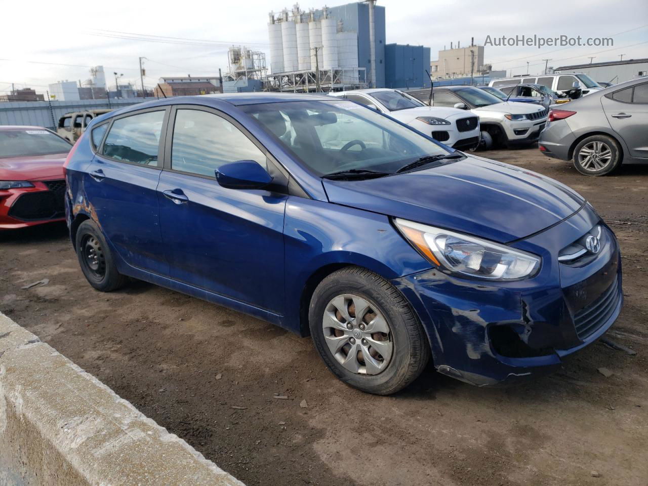 2016 Hyundai Accent Se Blue vin: KMHCT5AE9GU279801