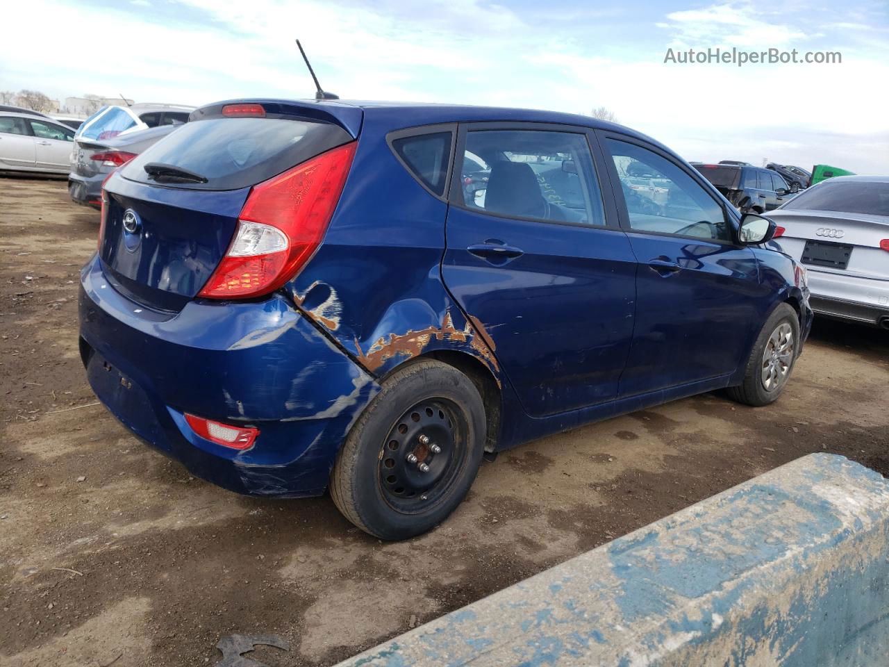 2016 Hyundai Accent Se Синий vin: KMHCT5AE9GU279801