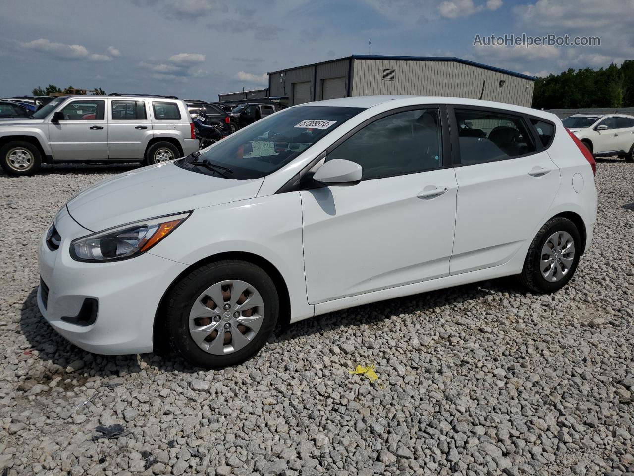 2016 Hyundai Accent Se White vin: KMHCT5AE9GU290779