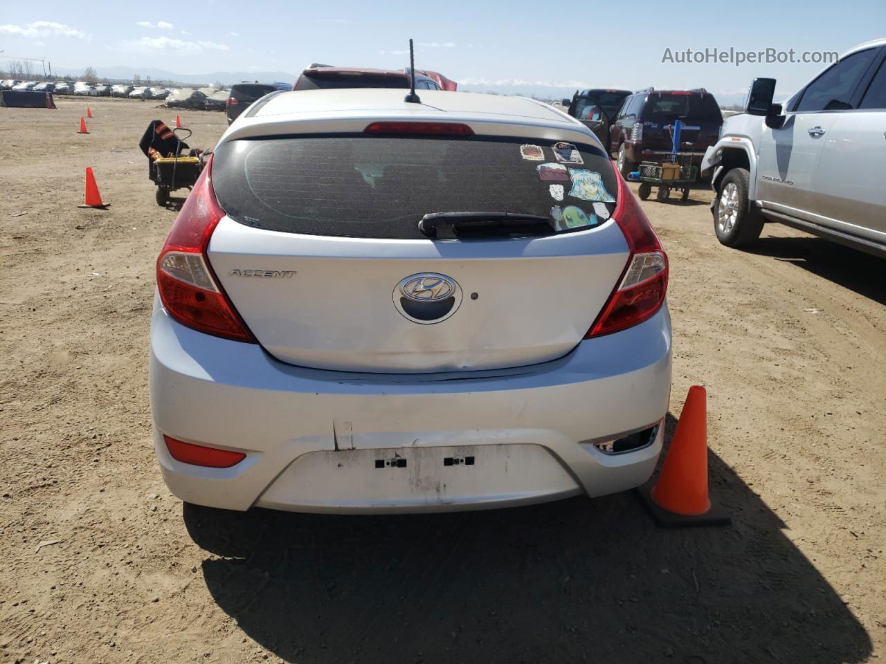 2016 Hyundai Accent Se Silver vin: KMHCT5AE9GU294914